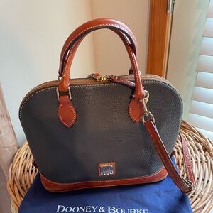 Dooney & Bourke Zip-Zip Pebble Leather Satchel